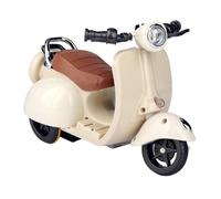 Zymoplas Simulated Electric Motorcycle Compact And Portable For On Go Play ABS Toy Hamster Stunt Motorcycle Pet Electric Bike, Beige