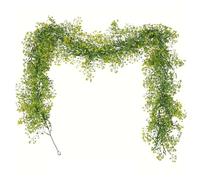Zymoplas Simulated Golden Bellwillow Vine Wedding Rattan Halloween Harvest Festival Garland Fall Colors Decoration Plastic, Yellow