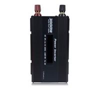Zymoplas Sine Wave Car Inverter DC 12V to AC 220V Overload Built-in Fan Outdoor Camping Travelling Emergency Converter, Black