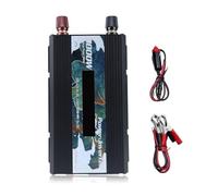Zymoplas Sine Wave Power Inverter Portable Solar DC 12V to AC 220V 3000W Screen Display Outdoor Camping Travelling Converter Adaptor, Black