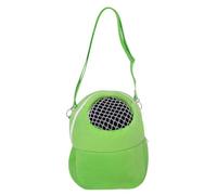 Zymoplas Single Shoulder Strap Pouch Comfortable Pet Carrier Bag For Small Animals Plush Breathable Carrier For Small Pet, green M