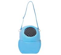 Zymoplas Single Shoulder Strap Pouch Comfortable Pet Carrier Bag For Small Animals Plush Breathable Carrier For Small Pet, blue S