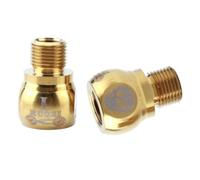 Zymoplas Sleek and Practical Bike Bicycle Fixie Pedal Extender Adapters Reliable Extension Screws, Gold