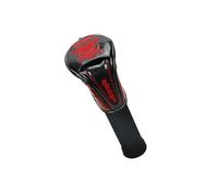 Zymoplas Sleek PU Leather Golf Driver Headcover Sturdy and Elegant UT Club Head Cover Guard, Black No.1, 37CM