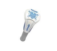 Zymoplas Sleek PU Leather Golf Driver Headcover Sturdy and Elegant UT Club Head Cover Guard, White No.3, 37CM