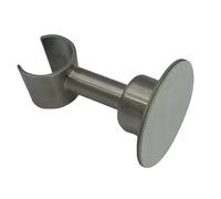 Zymoplas Sleek Stainless Steel Shower Bracket for Restroom Hotel , Without Holes , 7x5.8cm