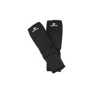 Zymoplas Sleek Taekwondo Karate MMA Shin Instep Protector Leg Foot Guard Enhanced Performance, Black, XL