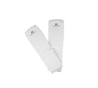 Zymoplas Sleek Taekwondo Karate MMA Shin Instep Protector Leg Foot Guard Enhanced Performance, White, XL