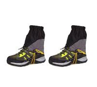 Zymoplas Snow Gaiters Outdoor Cross-country Running Light Weight 20D Silicon Coated Plaid Scratch Proof Shoes Cover, Black