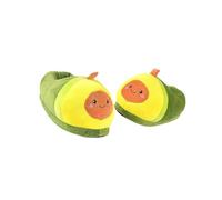 Zymoplas Soft and Cozy Novelty Warm Slippers Womens Avocado Shape Anti-Slip Girls Winter Toys Fruit, Green, 35-43 Yard