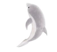 Zymoplas Soft Dolphin Stuffed Animal Toy Sleeping Pillow for Home Decor, Gray 100cm