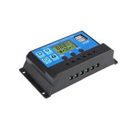 Zymoplas Solar Panel Power Bank Charge/Discharge Controller for Phone RV Car Street Lamp PAD Charger Outdoor LCD Regulator, 20A 12V/24V