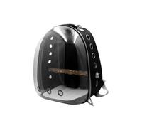 Zymoplas Space Bag Breathable And Comfortable Parrot Carrier For Traveling PC Breathable Transparent Space, black
