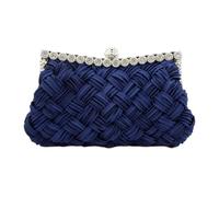 Zymoplas Spacious And Stylish Shoulder Bag For Fashionable Women Comfortable Evening Bags For Female Woven Bag Handbags, Dark blue