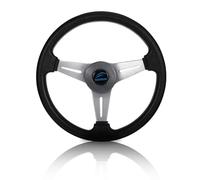 Zymoplas Speed Boat 3 Spoke Steering Wheel Yacht Pontoon Aluminum Alloy Coating Steamship Non-slip Helm Steer System Accessories
