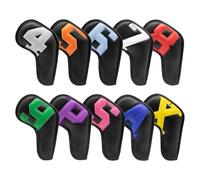 Zymoplas Sporty Golf Iron Head Covers Pack of 10 for Fashionable Look, Type D