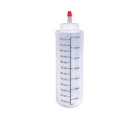 Zymoplas Squeeze Bottles Home Plastic Condiment Dispenser Kitchen Container Ketchup Holder 250ml Sauce Bottle Storage Tool, White,12oz(350ml), 180 * 49mm