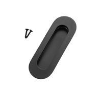 Zymoplas Stainless Steel Concealed Handle Durable and Long-Lasting Smooth and Round Border 304 Stainless Steel Concealed Handle, Black Circular Dark
