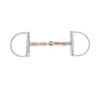 Zymoplas Stainless Steel Equestrian 5 Mouth D-ring with Copper Rollers Optimal Comfort
