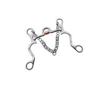 Zymoplas Stainless Steel Horse Bit Copper Mouth Excellent for Horse Training Extended Mouth Length, Silver, Mouth Length 120mm