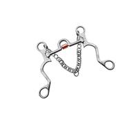 Zymoplas Stainless Steel Horse Bit Copper Mouth Excellent for Horse Training Extended Mouth Length, Silver, Mouth Length 130mm