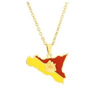 Zymoplas Stainless Steel Pendant Necklace Fashion Statement For Unisex Stainless Steel Necklace Any Occasion Statement With Style, gold