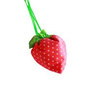 Zymoplas Strawberry Shopping Bag Reusable Compact Foldable Students Handbags Washable Travel Organizer Household Food Vegetable