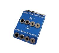 Zymoplas Strong and Durable Joints with Multi-Angle Aluminum Alloy Pocket Hole Jigs 30/45 / 90 Degree Multi-Angle Easy, Blue