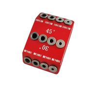 Zymoplas Strong and Durable Joints with Multi-Angle Aluminum Alloy Pocket Hole Jigs 30/45 / 90 Degree Multi-Angle Easy, Red