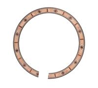 Zymoplas Stunning Coffee Acoustic Guitar Soundhole Rosette Inlay Decoration Parts