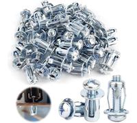 Zymoplas Sturdy Cavity Metal Anchors for Long Lasting Support Effective Hollow Wall Anchor Plasterboard Hollow Door for