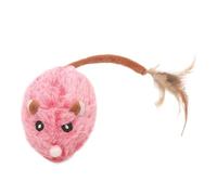 Zymoplas Sturdy Electric Mice Toys With Rubber Wheels Suitable For All Floors Electric Mouse Toys Automatic Cat BS, pink