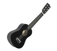 Zymoplas Stylish 21inch 6 Strings Acoustic Guitar Musical Instrument Gift, Black, 21 inch