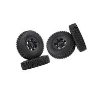 Zymoplas Stylish 4Pc RC Tires and Wheel Rim Set 55 for 1/10 Buggy for Off-Road Enhanced Handling