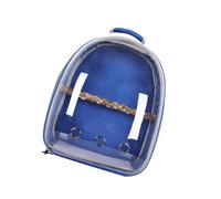 Zymoplas Stylish Bird Carrier Cage Shoulder Bag for Convenient Pet Parrot Travel, Dark blue, 32x26x41cm