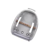 Zymoplas Stylish Bird Carrier Cage Shoulder Bag for Convenient Pet Parrot Travel, Gray, 32x26x41cm