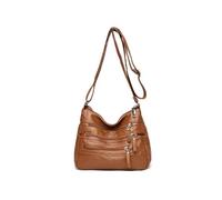 Zymoplas Stylish Designer Handbags - Lightweight And Comfortable Tote For Adult Females PU For Adolescents Women'S Bag 2023 Trend, yellow brown, 1