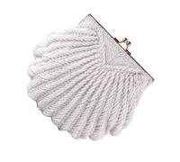 Zymoplas Stylish Evening Clutching Bags Add Sophistication To Outfit Polyester Evening Clutching Wedding Bag Women'sClutching Bag, white