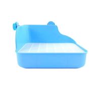 Zymoplas Stylish Small Animals Toilet Made Of Plastic Easy To Install Safe And Non-toxic Small Animal Litter Box Toilet, blue