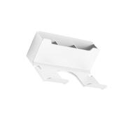 Zymoplas Stylish Wall Mount Hair Blower Holder Smooth Shelf for Phones Salon Home, White