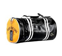 Zymoplas Stylish Women Fitness Bag Wearing Comfort Multi-purpose Trendy PVC PU Printing Basketball Training Bag Robust, Black with yellow