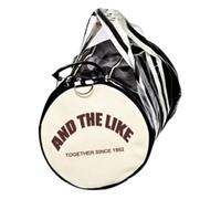 Zymoplas Stylish Women Fitness Bag Wearing Comfort Multi-purpose Trendy PVC PU Printing Basketball Training Bag Robust, Black with white