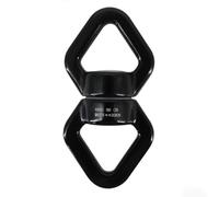 Zymoplas Swing Swivel Rotational Device Hanging Hammock Yoga 360 Degree Rock Climbing Connector Mountaineering for Spinner Hanger, Black