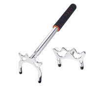 Zymoplas Telescopic Billiards Stick Holder with Bridge Head Replaceable Stainless Steel Pool Table Sporting Indoor Game, Type 4