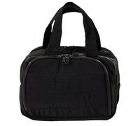 Zymoplas Travel-Friendly Makeup Partition Storage Bag with Double-Sided for Easy Access Nylon Fashionable Makeup Storage Bag, Black