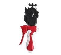 Zymoplas Turbocharged Rapidity Fight Launcher Grip for Spinning Top Left Right Boy Toy, grip Double cable black