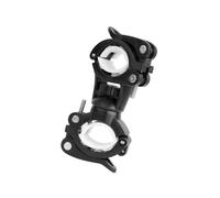 Zymoplas Versatile 360 Degree Bicycle Mount Road Bike light Flash Light Holder, Black White