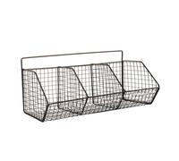Zymoplas Versatile Metal Wire Baskets For Storage Solutions Metal Storage Baskets With 3 Sections Wire Basket Kitchen