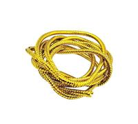 Zymoplas Versatile Mylar Tube Fly Tying Materials for Easy DIY Fly Tying, Golden, Dia 3mm Length 1m