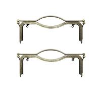 Zymoplas Vintage Metal Frame for Purse Fashionable and Comfortable Lips Shape Sturdy and Durable Purse Bag Kiss Clasp Lock, Bronze